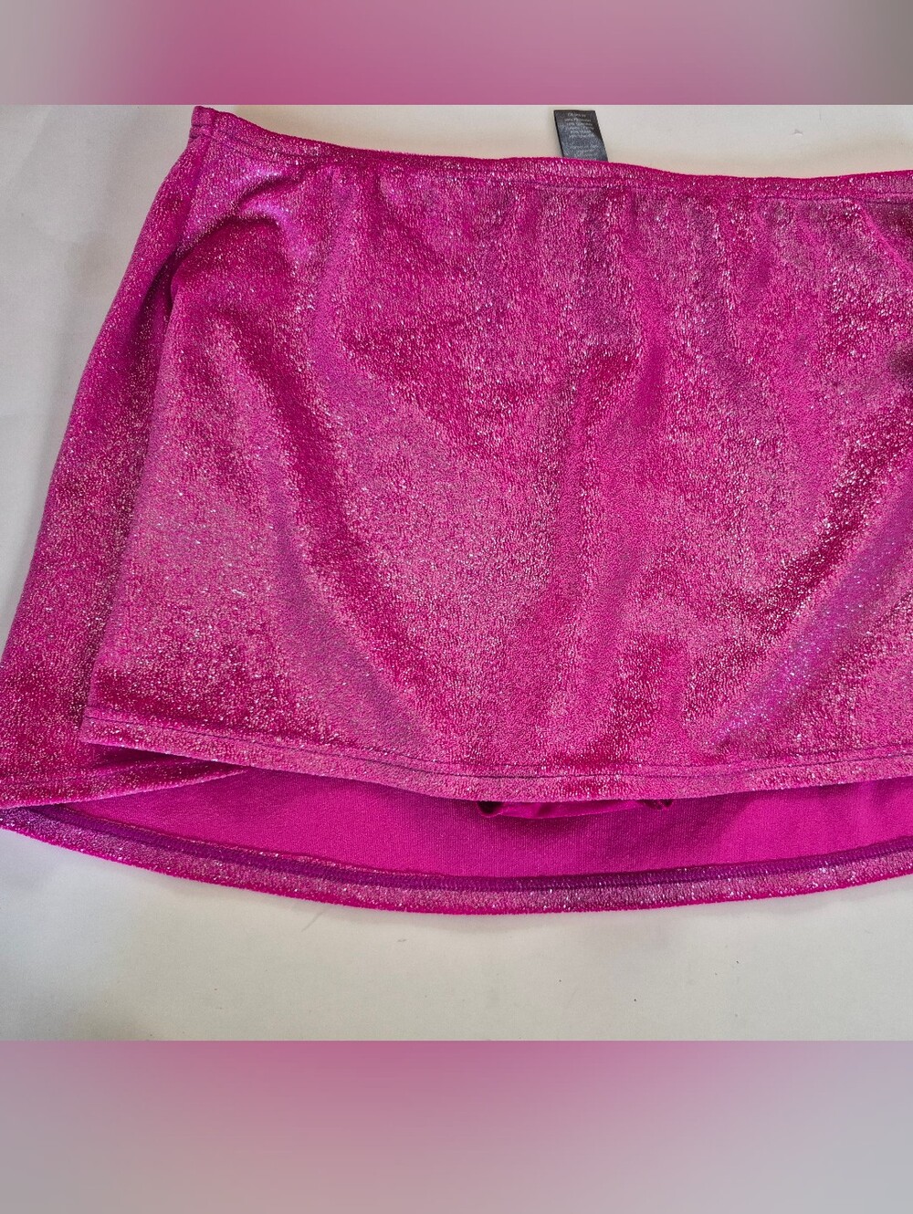 Mondor Figure Skating Skirt Adult XL Sparkling Hot Pink Women's NWT - Picture 1 of 5